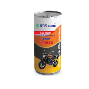 BDS Lube Motor Bike 4T Max Synthetic Blended Gold - API SM/JASO MA2 - SAE 20W50 - Pack Size 1
